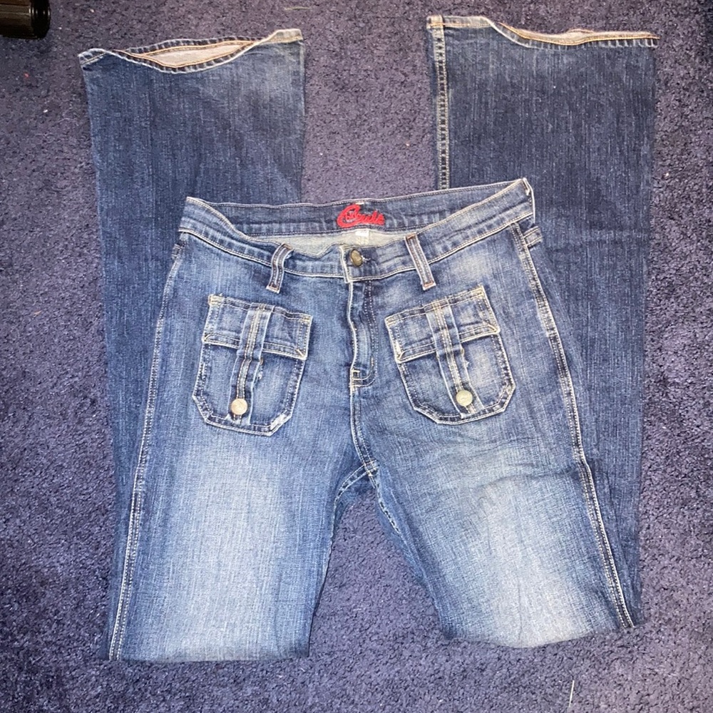 Blue cult sz 30 vintage stretch flare Jean